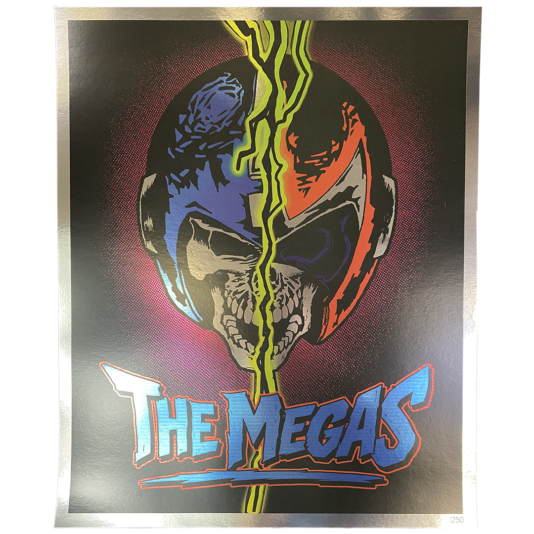 Lightning Skull Foil Poster