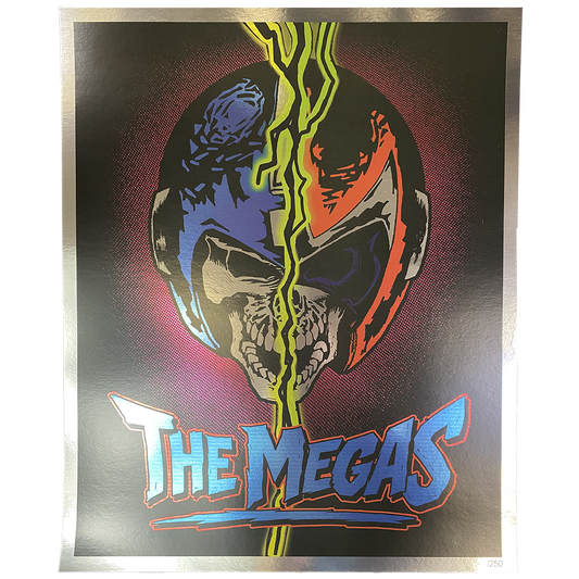 Lightning Skull Foil Poster