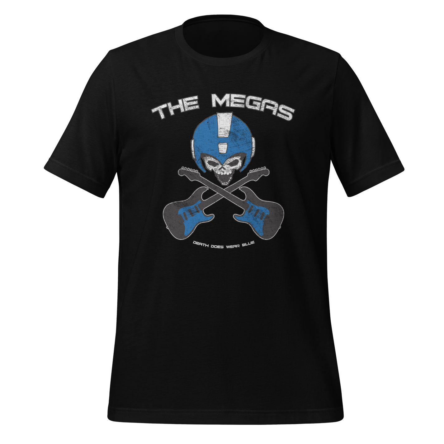 Death Does Wear Blue T-Shirt – The Megas X The Belmonts Merch!